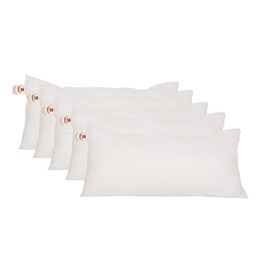Home-The best is for you Set of 5 White Rectangle Microfibre Filled Vacuum Packed Pillow-14