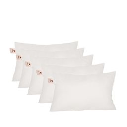 Home-The best is for you Set of 5 White Rectangle Microfibre Filled Vacuum Packed Pillow-11