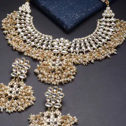 KARATCART Women Gold and White Gold-Plated Jewellery Set-54