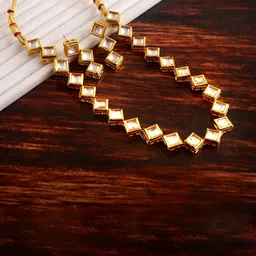 Jewar Mandi Gold-Plated Kundan-Studded Jewellery Set-picture-0
