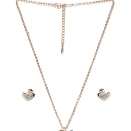 YouBella Gold-Plated Swan Shsaped Stones-Studded Jewellery Set-55