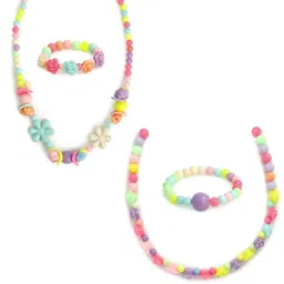 EL REGALO Girls Set Of 2 Yellow & Purple Jewellery Set-96
