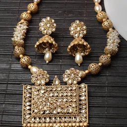 ADIVA Gold Plated Jewellery Set-image-31