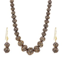 Anvik Gold-Plated Metallic-Beaded Jewellery Set-15