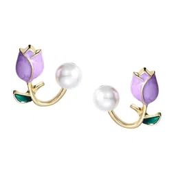 FIMBUL Gold Plated Studs Earrings-84