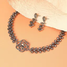 SOHI Gold-Plated Stone-Studded Jewellery Set-68