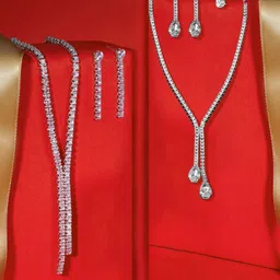AMI Set Of 2 Stone-Studded Jewellery Set-44