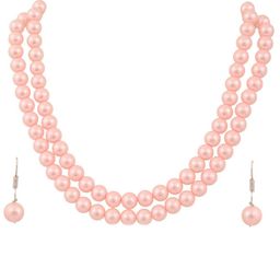 RATNAVALI JEWELS Silver-Plated Beaded Layered Necklace Set-20