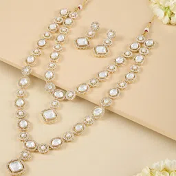 AMI Gold-Plated AD-Studded Jewellery Set-41