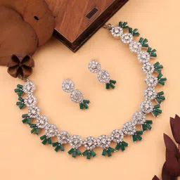 Anouk Green Stone-Studded Jewellery Set-73