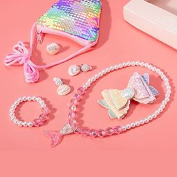 EL REGALO Girls Pink & White Beaded Jewellery Set-image-45