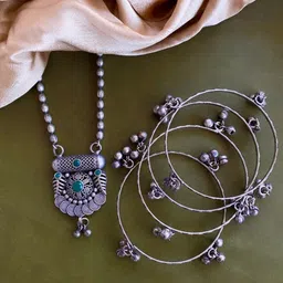 ATIBELLE German Silver-Plated Jewellery Set-15