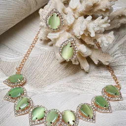 Sukkhi Gold-Plated AD-Studded Jewellery Set-image-6