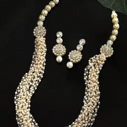 OOMPH Kundan Studded & Pearl Beaded Jadau Jewellery Set-22