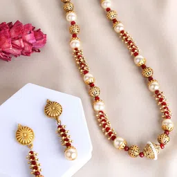 PANASH Gold Plated Beaded Jewellery Set-30