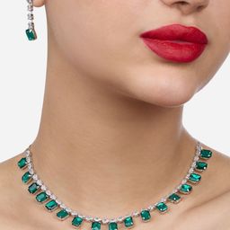 Zaveri Pearls Stone Studded Jewellery Set-image-57