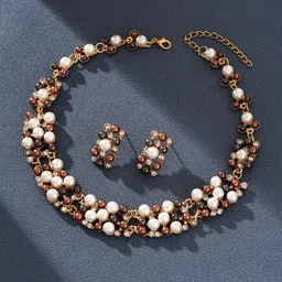 Shining Diva Fashion Gold Plated Jewellery Set-53