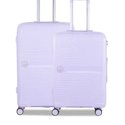 Nasher Miles Set Of 2 Purple Textured Hard-Sided Trolley Bags-49