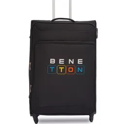 United Colors of Benetton Macau Printed Soft-Sided Large Trolley Suitcase- 78Cm-image-86