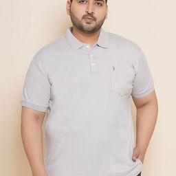 John Pride Plus Size Polo Collar Cotton T-shirt-image-95