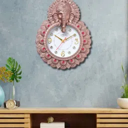horo Pink Synthetic Plastic Wall Clock-picture-5