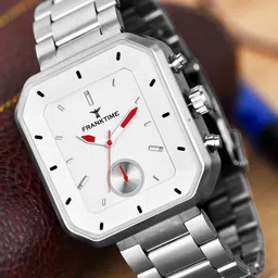 Franktime Men Stainless Steel Bracelet Style Straps Analogue Watch FT-0004-41