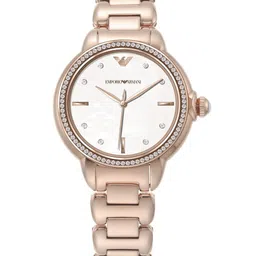 Emporio Armani Women Mother of Pearl Dial & Stainless Steel Analogue Watch AR11523-image-27