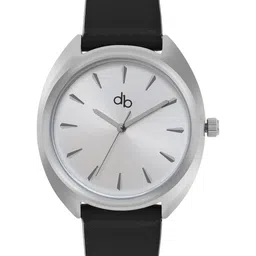 DressBerry Women Silver-Toned Brass Dial & Leather Straps Analogue Watch DB006C-image-1