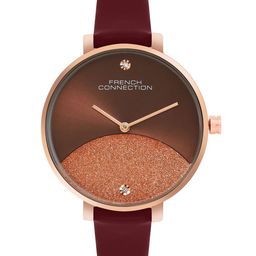 French Connection Women Embellished Dial & Leather Straps Analogue Watch FCN089BRL-image-79
