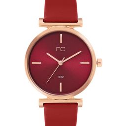French Connection Women Embellished Dial & Leather Straps Analogue Watch FCN00087G-34
