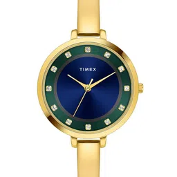 Timex Women Brass Embellished Dial & Bracelet Style Straps Analogue Watch TWEL12827-EX-image-79