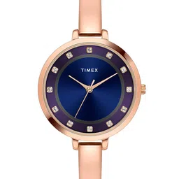 Timex Women Brass Embellished Dial & Bracelet Style Straps Analogue Watch TWEL12829-EX-image-75