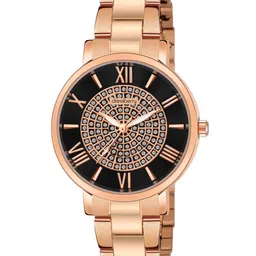 DressBerry Women Embellished Dial & Bracelet Style Straps Analogue Watch HOBDB-239-RG-34
