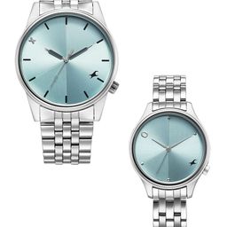 Fastrack Unisex Brass Printed Dial & Bracelet Style Straps Analogue Watch 33056296SM02P-57