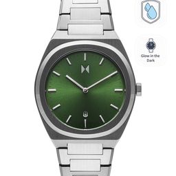 MVMT Men Sea Green Dial & Silver Toned Bracelet Style Straps Analogue Watch 28000170-45