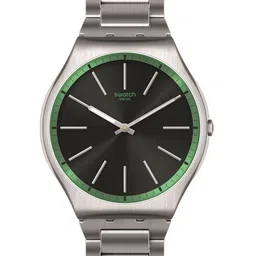 Swatch Unisex Stainless Steel Bracelet Style Straps Analogue Watch SS07S128G-78