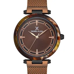 Daniel Klein Women Black Dial & Brown Bracelet Style Straps Analogue Watch DK 1 13148-6-image-60