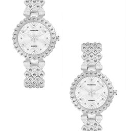 Franktime Unisex Dial & Stainless Steel Wrap Around Straps Analogue Watch FT-0011 SS-image-69