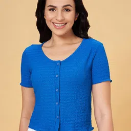 Honey by Pantaloons Self Design Crop Top-image-88