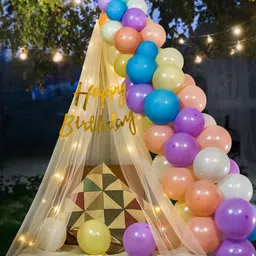 Special You 49 Pcs Purple & White Birthday Decor-image-50