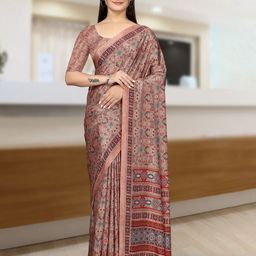 K 5 Fashion Ethnic Motifs Printed Pure Crepe Saree-image-79