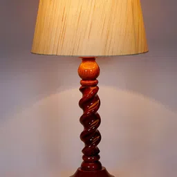 Foziq Brown Solid Wooden Table Lamps-picture-28