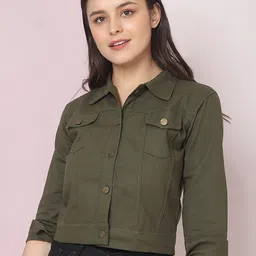 BUY NEW TREND Women Lightweight Crop Denim Jacket-picture-19