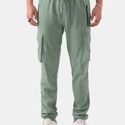 The Souled Store Men Mid Rise Cotton Track Pants-image-54