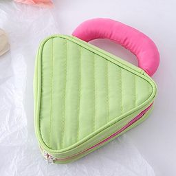 HOUSE OF QUIRK Green Cosmetic Organiser with Handle-31