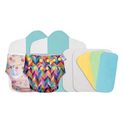 SuperBottoms Infants Pack Of 2 Multicoloured Printed Cloth Sustainable Diaper-4