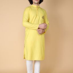 TABARD Men Mandarin Collar Cotton Kurta-picture-53
