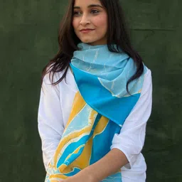 BUTA BUTI Abstract Printed Cotton Scarves-27