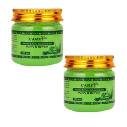CARET ORGANIC Set Of 2 Neem & Tulsi Aloevera Face Beauty Gel For Glowing - 100 g Each-11
