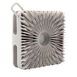 Getmecraft Exfoliating Silicone Bath Brush & Body Scrubber - Orange-27